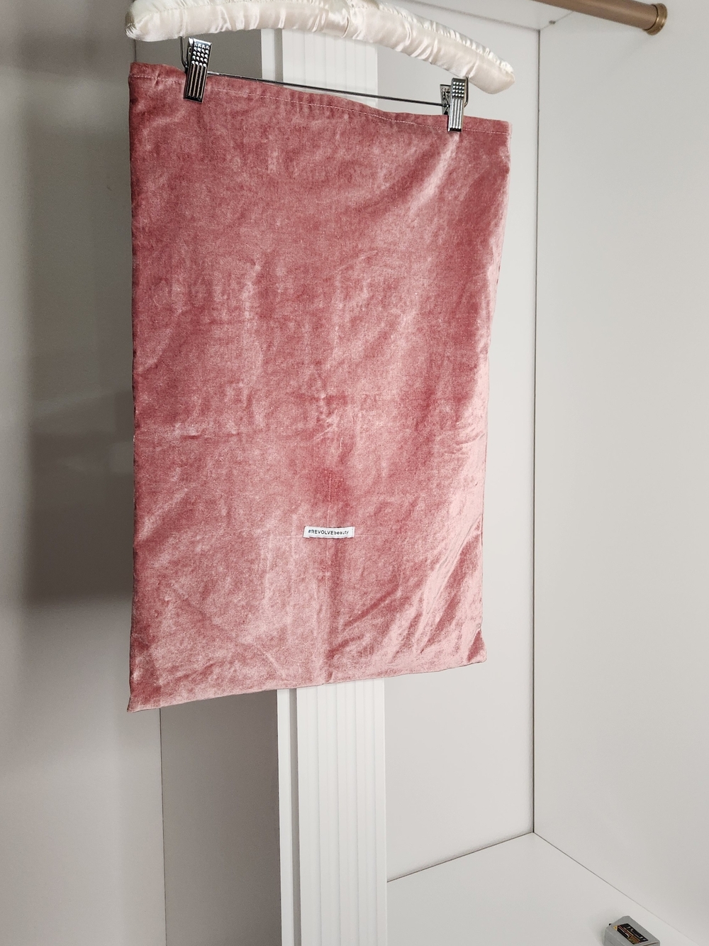 REVOLVE Beauty Velvet Dusty Rose Dust Bag